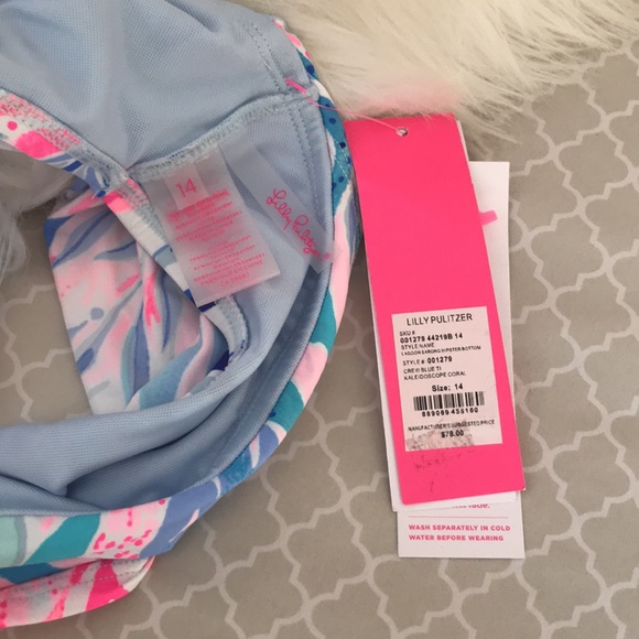 Lilly Pulitzer Lagoon sarong hipster bikini - Picture 6 of 8